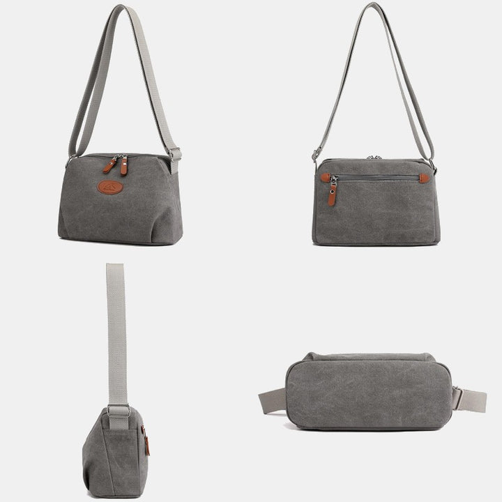 Umhängetasche aus Canvas für Damen, leicht, kleine Schultertasche