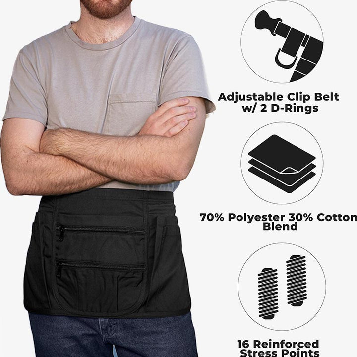 Taillenschürze für Restaurantkellner, langlebige Tasche für Gartengeräte 