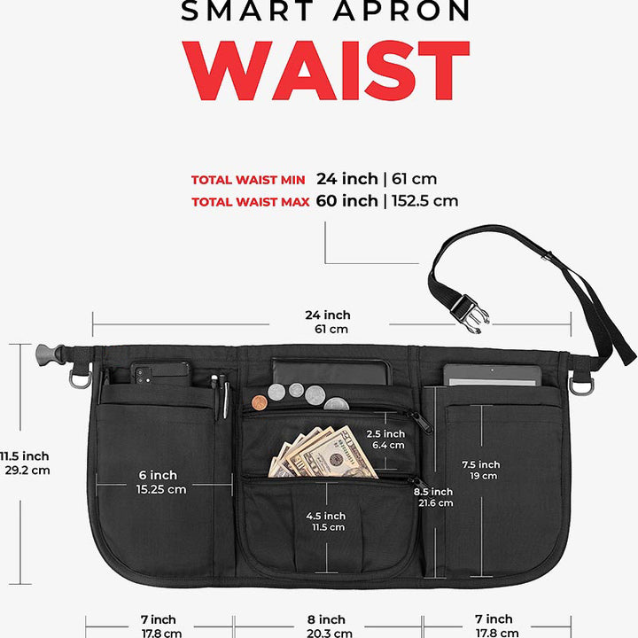 Taillenschürze für Restaurantkellner, langlebige Tasche für Gartengeräte 