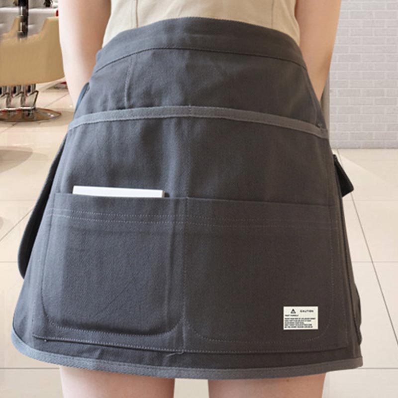 Frauen Männer Mehrere Tasche Kurze Schürze Robuste Leinwand Werkzeuge Tasche