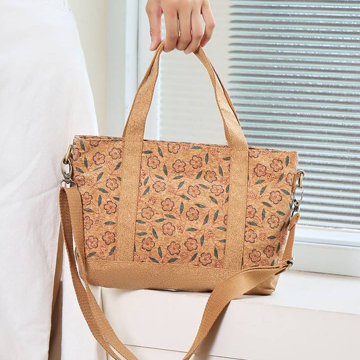 Tragbare Tragetasche für Damen, umweltfreundliche Korktasche, Palamei