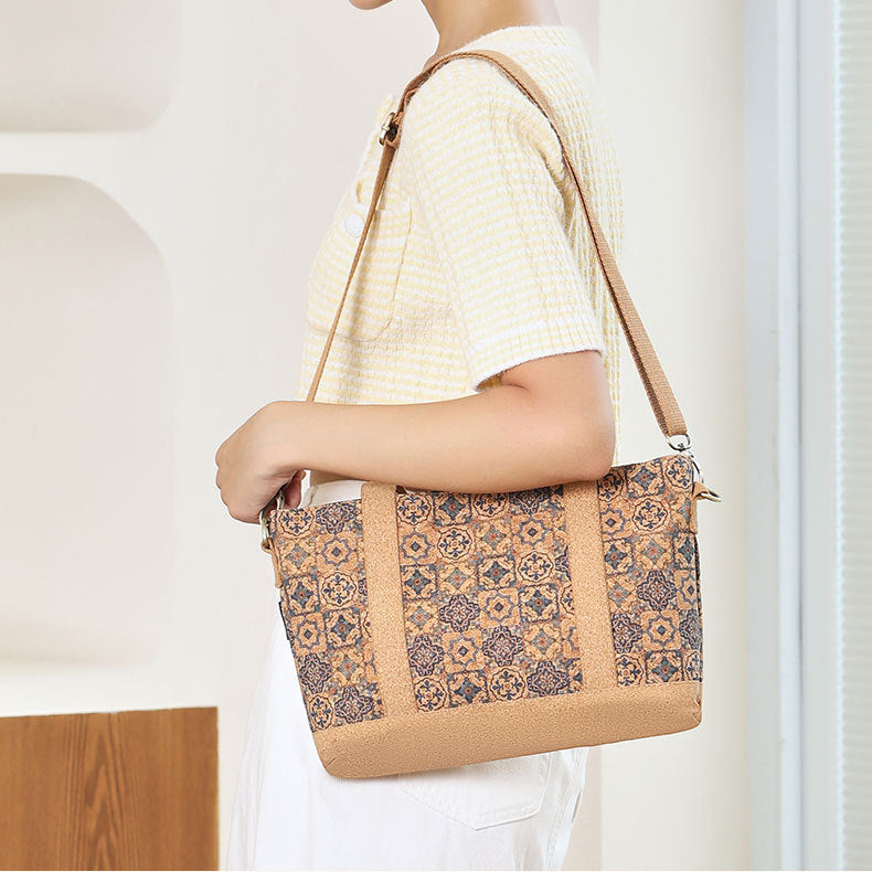Tragbare Tragetasche für Damen, umweltfreundliche Korktasche, Palamei