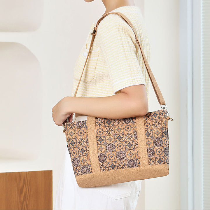 Tragbare Tragetasche für Damen, umweltfreundliche Korktasche, Palamei