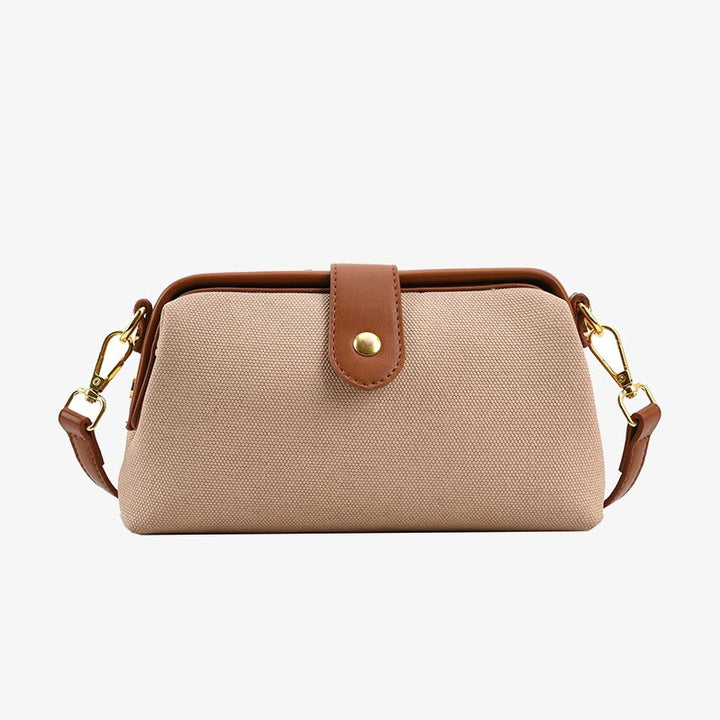 Weiche vegane Ledergeldbörse, elegante Umhängetasche mit Schnalle für Damen