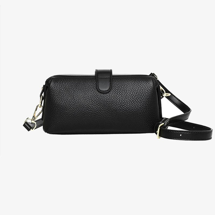 Horizontale Umhängetasche aus echtem Leder, elegante Geldbörse für Pendler