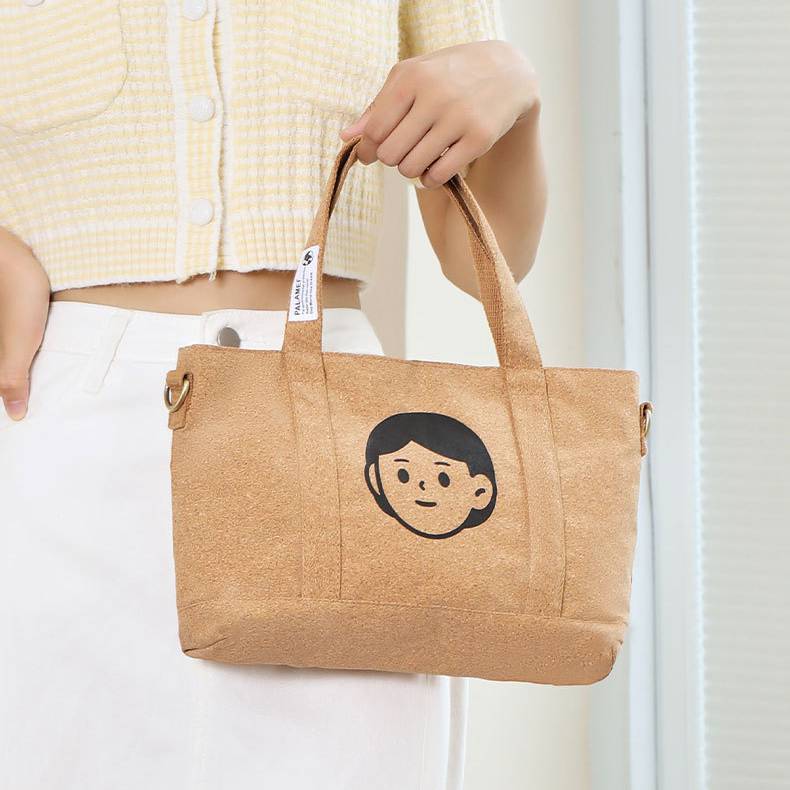 Tragbare Tragetasche für Damen, umweltfreundliche Korktasche, Palamei