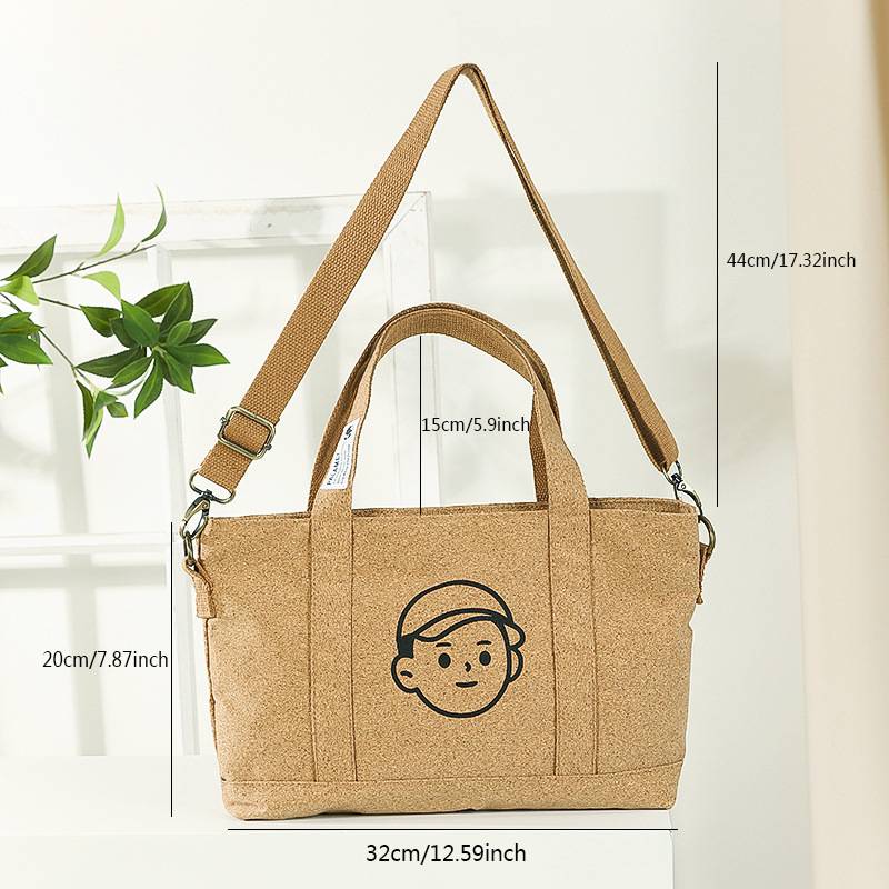 Tragbare Tragetasche für Damen, umweltfreundliche Korktasche, Palamei