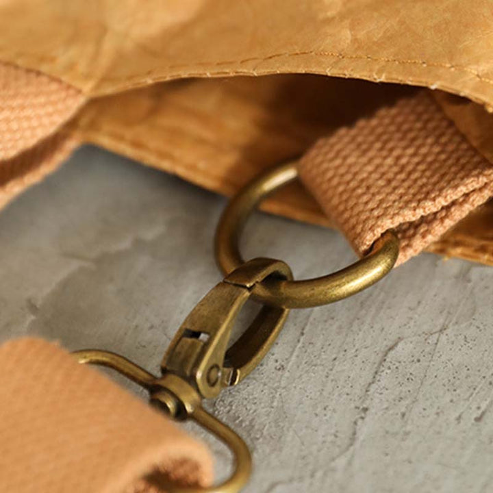 Vintage Plissee Tote Große umweltfreundliche Umhängetasche aus Papier