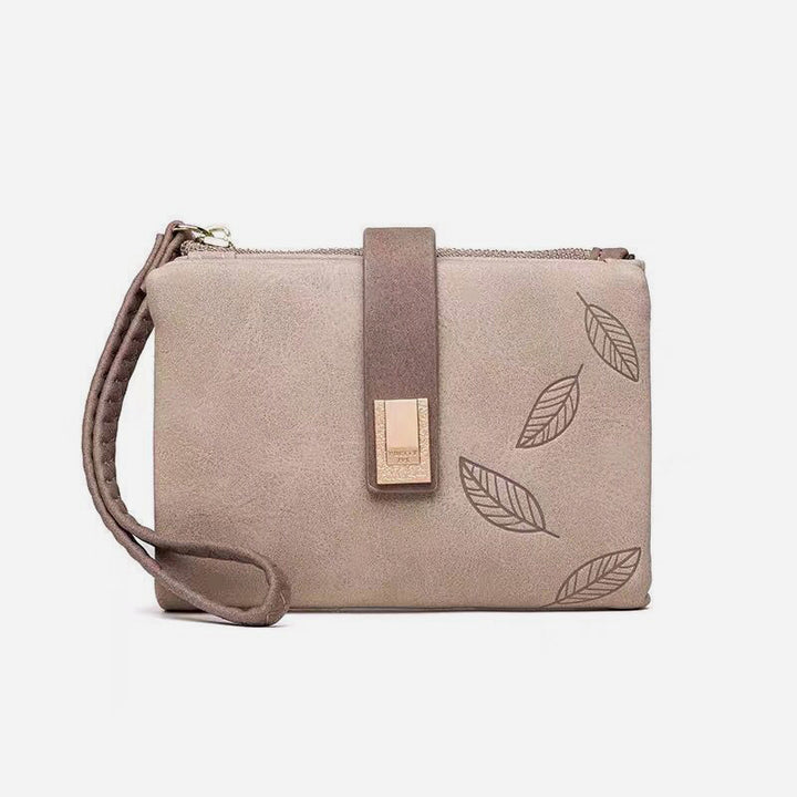 Vintage Bifold Geldbörse für Damen aus mattiertem Leder