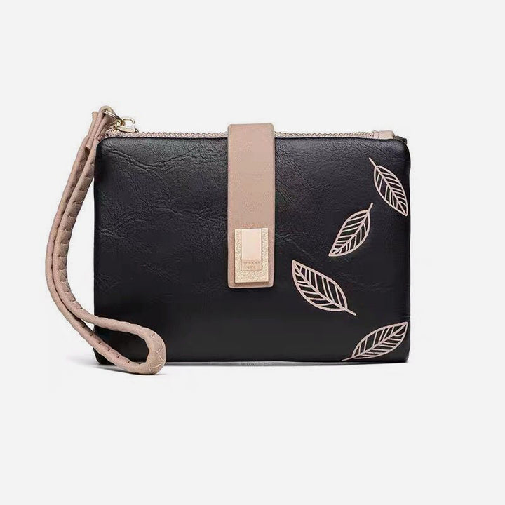 Vintage Bifold Geldbörse für Damen aus mattiertem Leder