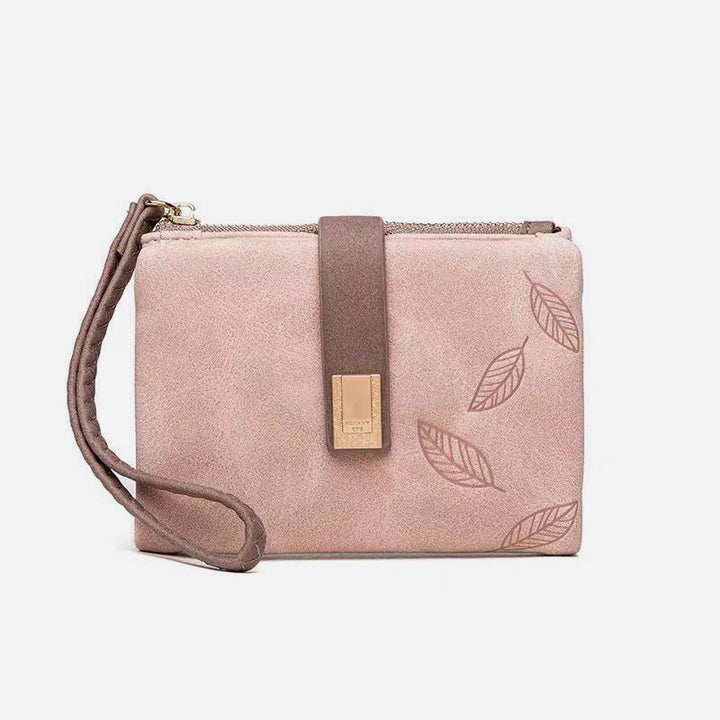 Vintage Bifold Geldbörse für Damen aus mattiertem Leder