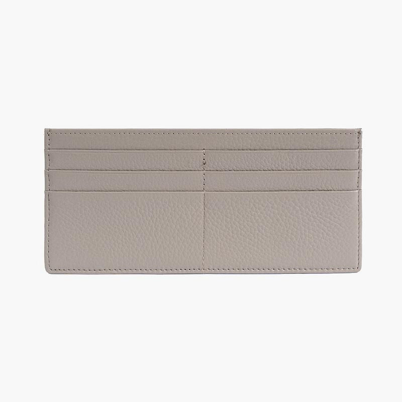 Ultradünne Lederbrieftasche in schlichter Farbe, lange Geldbörse für Damen