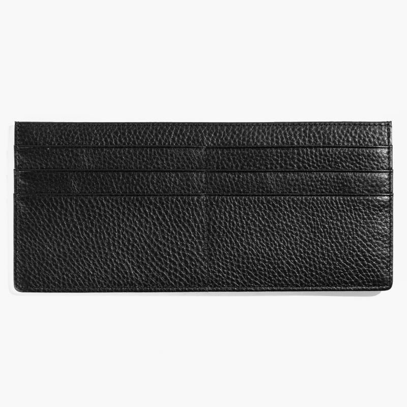 Ultradünne Lederbrieftasche in schlichter Farbe, lange Geldbörse für Damen