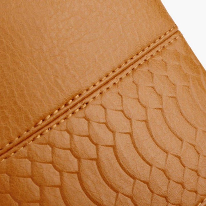 Einfarbige Handytasche mit großer Kapazität aus Leder für Damen