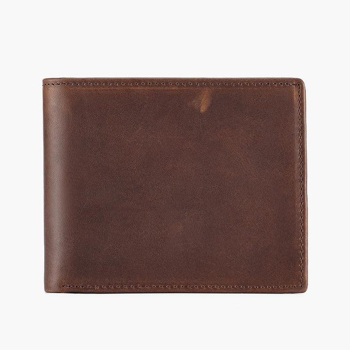 Horizontale Lederbrieftasche für Herren mit RFID-Schutz und mehreren Karten