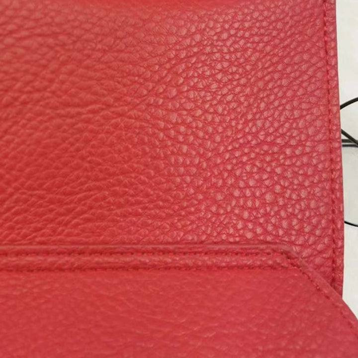 Minimalistisches Handytaschen-Set mit breiten Riemen aus Leder für Damen