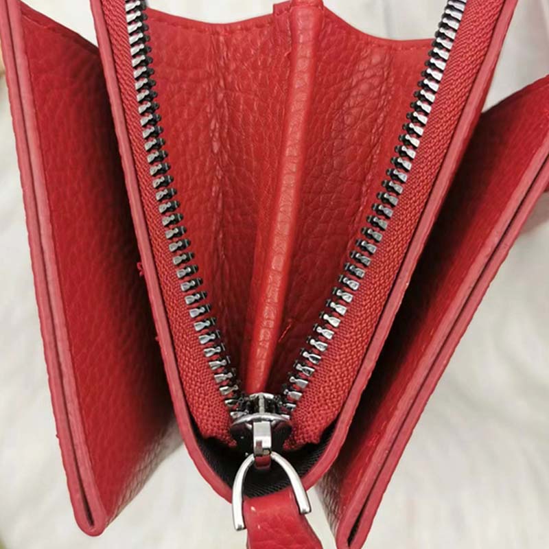 Minimalistisches Handytaschen-Set mit breiten Riemen aus Leder für Damen