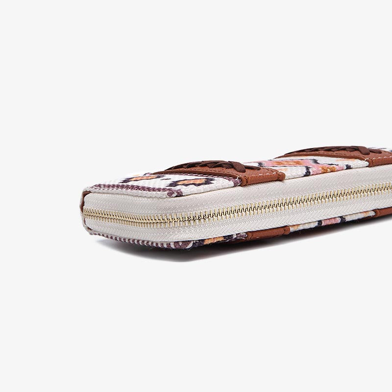 Bohemian Geldbörse Vintage Canvas Ethno-Stil Kleine Clutch für Frauen