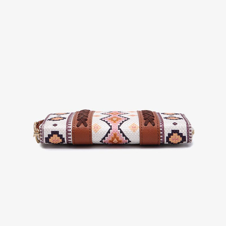 Bohemian Geldbörse Vintage Canvas Ethno-Stil Kleine Clutch für Frauen