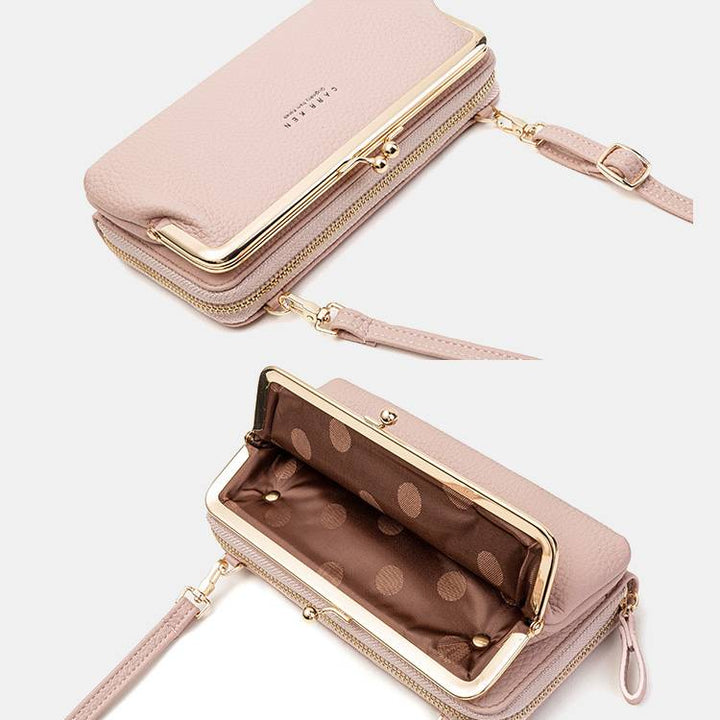 Multifunktionale Umhängetasche mit großem Fassungsvermögen und Kiss-Lock-Design - image 13