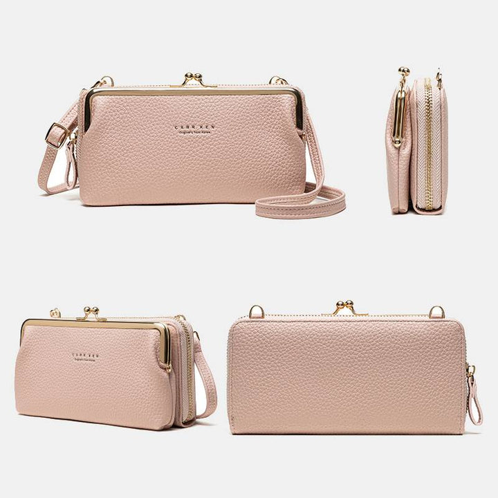 Multifunktionale Umhängetasche mit großem Fassungsvermögen und Kiss-Lock-Design - image 11