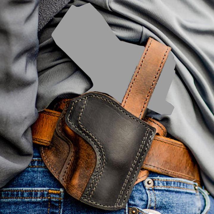 Herren Jagdholster für den Außenbereich außerhalb des Hosenbunds Ledertasche