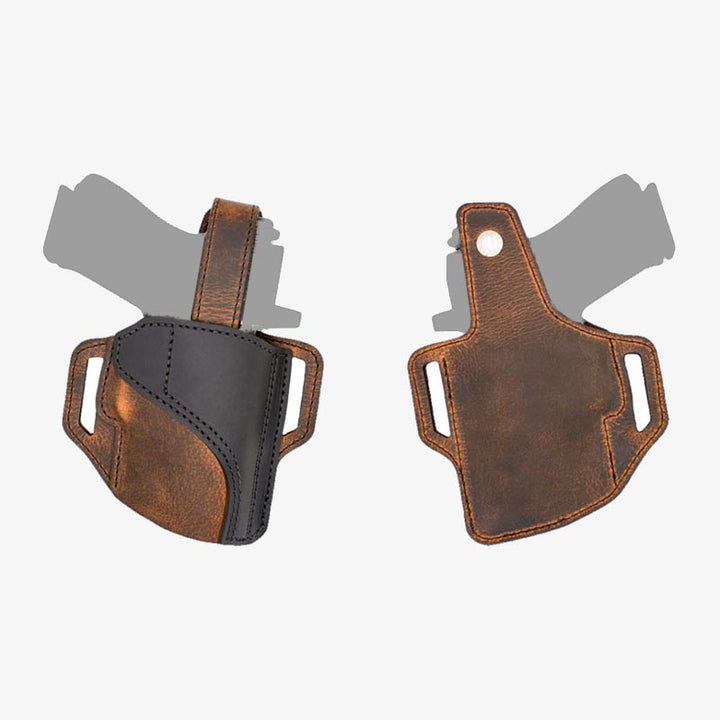 Herren Jagdholster für den Außenbereich außerhalb des Hosenbunds Ledertasche
