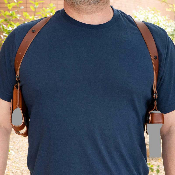 Vintage Punk Holster für Cosplay Vegan Leder Weste Beutel