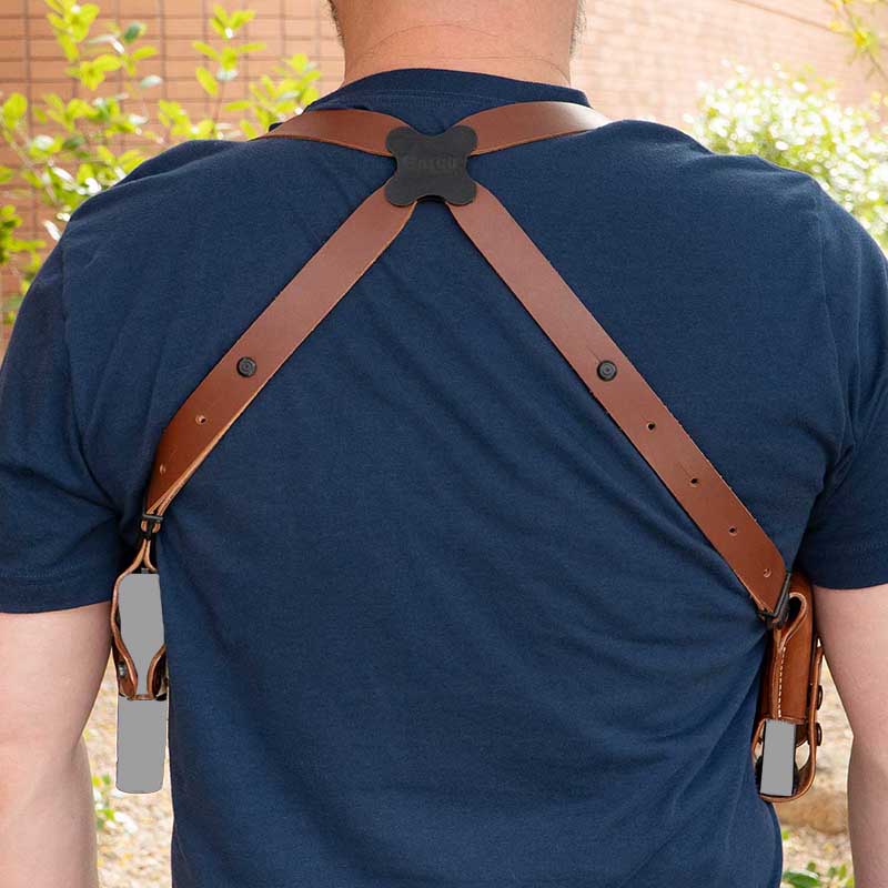 Vintage Punk Holster für Cosplay Vegan Leder Weste Beutel