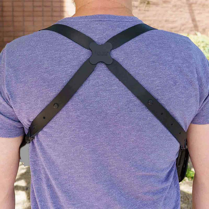 Vintage Punk Holster für Cosplay Vegan Leder Weste Beutel