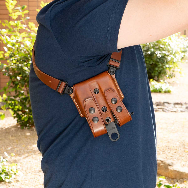 Vintage Punk Holster für Cosplay Vegan Leder Weste Beutel