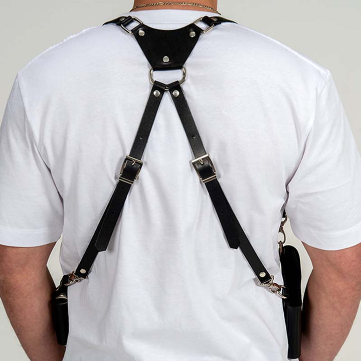 Herren Anti-Diebstahl versteckte Unterarm Gurt Holster Leder Weste Tasche