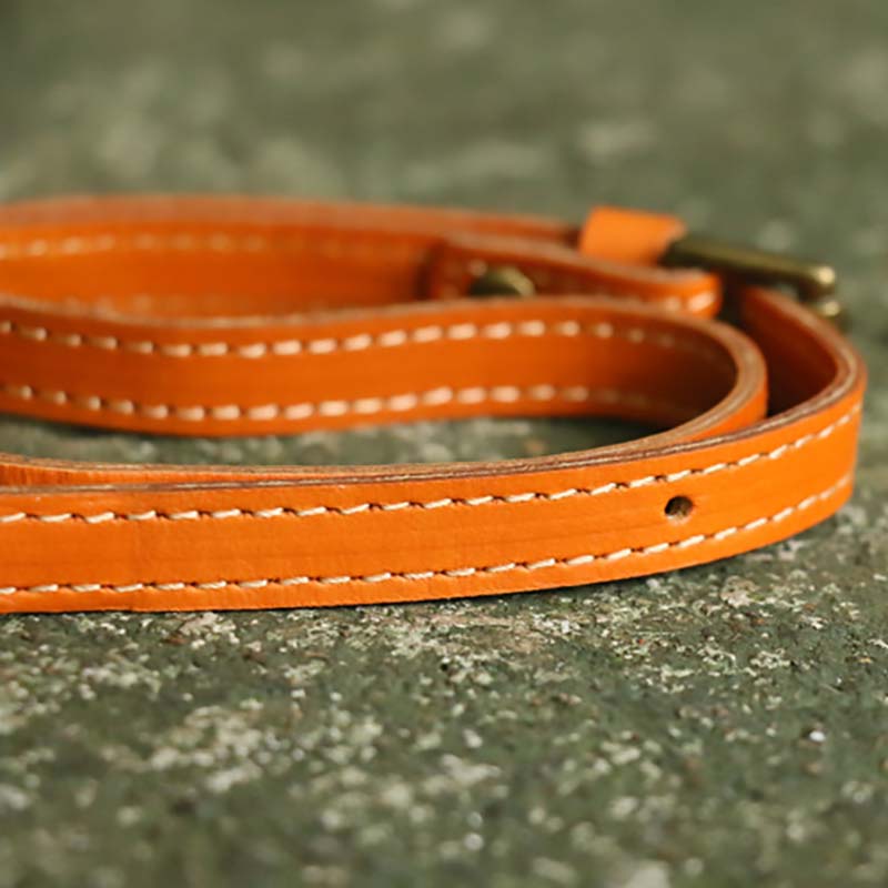 Vintage Umhängetasche für Damen in Kontrastfarbe, Geldbörse aus echtem Leder