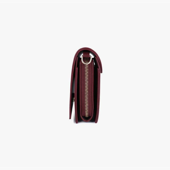 Handytasche mit drei Fächern für Damen, große horizontale Umhängetasche