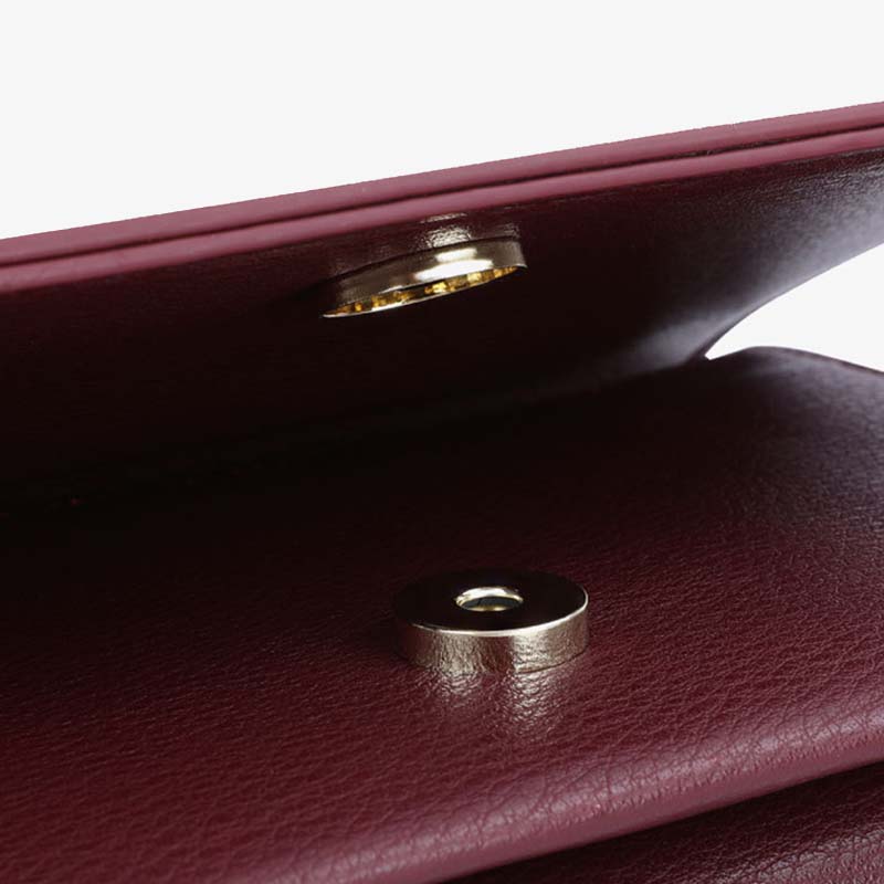 Handytasche mit drei Fächern für Damen, große horizontale Umhängetasche