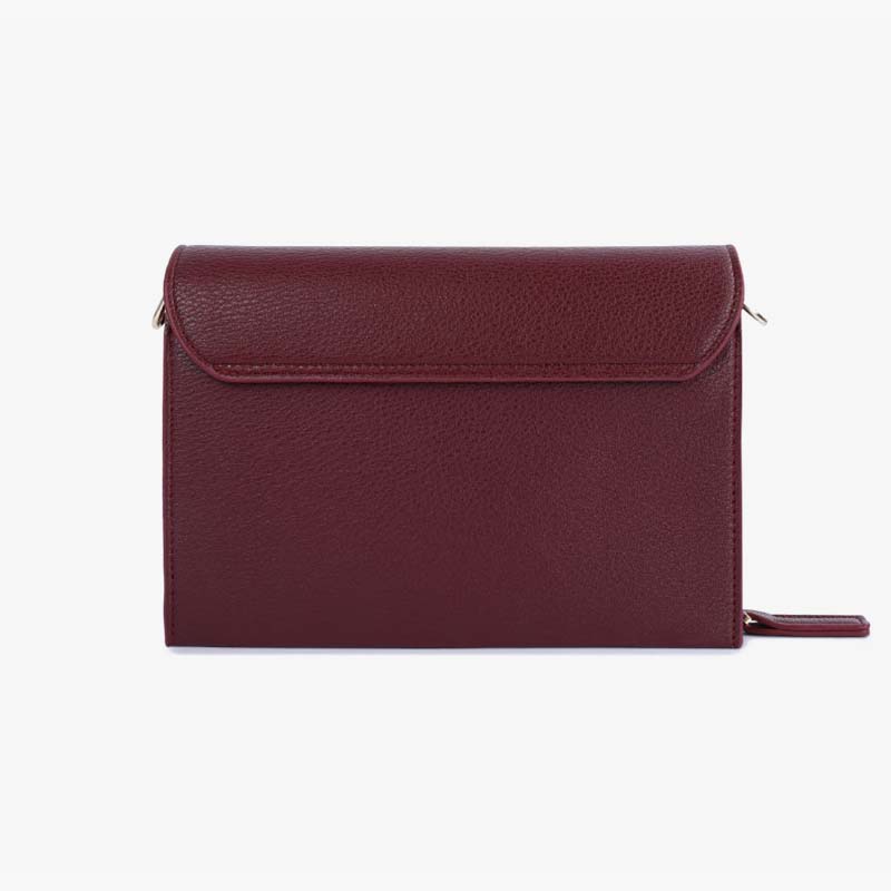 Handytasche mit drei Fächern für Damen, große horizontale Umhängetasche