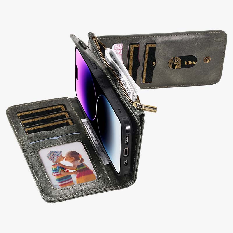 2-in-1-Telefonhülle für das iPhone mit mehreren Steckplätzen