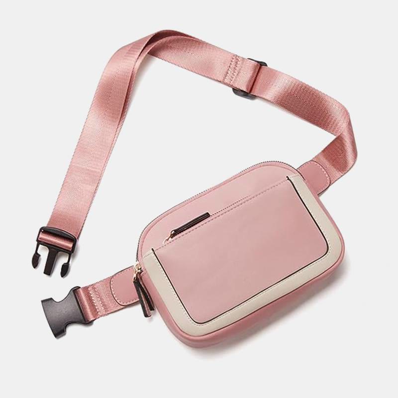 Multifunktionale Gürteltasche Retro Vegan Leder Outdoor Sport Satchel Geldbörse