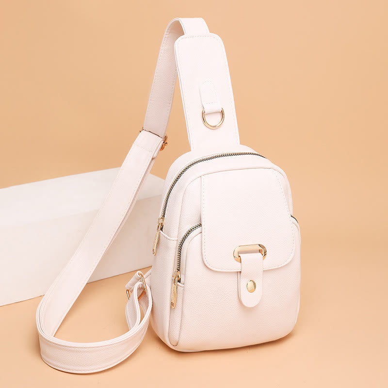 Schultertasche für Damen, einfache Brusttasche für Outdoor-Sportarten, Radfahren