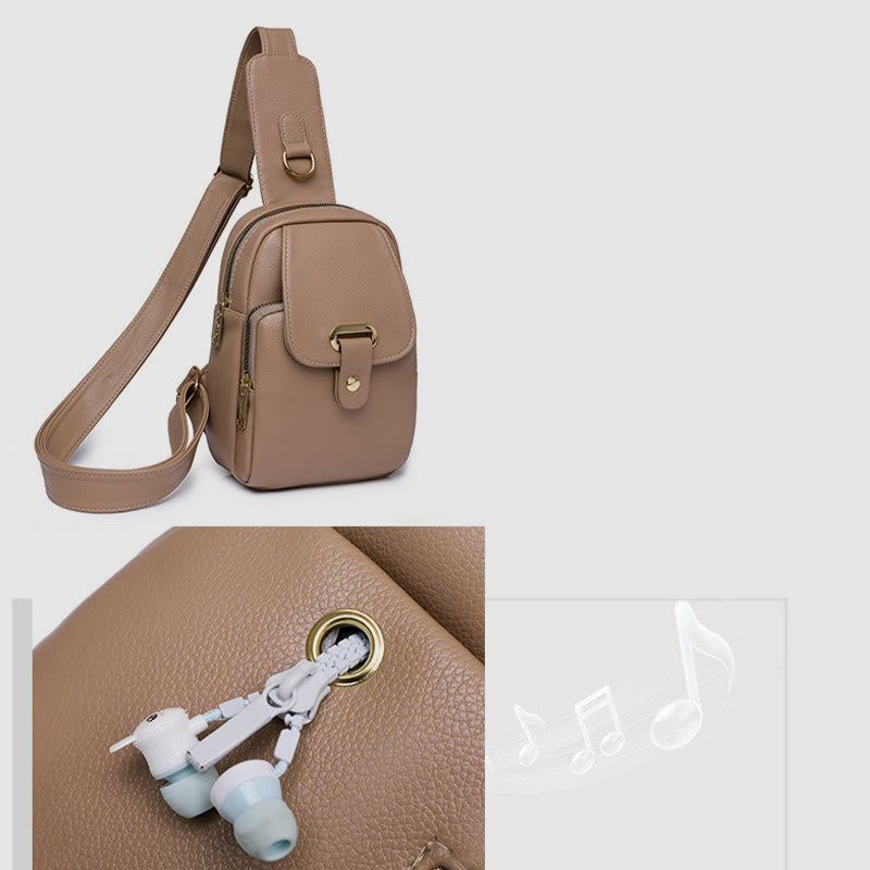 Schultertasche für Damen, einfache Brusttasche für Outdoor-Sportarten, Radfahren