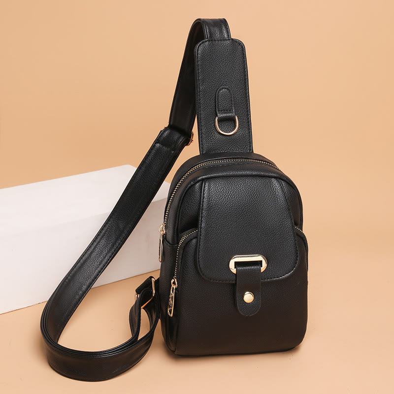 Schultertasche für Damen, einfache Brusttasche für Outdoor-Sportarten, Radfahren