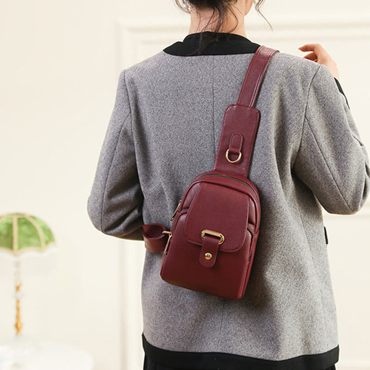 Schultertasche für Damen, einfache Brusttasche für Outdoor-Sportarten, Radfahren