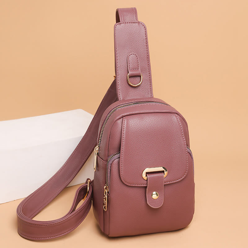 Schultertasche für Damen, einfache Brusttasche für Outdoor-Sportarten, Radfahren