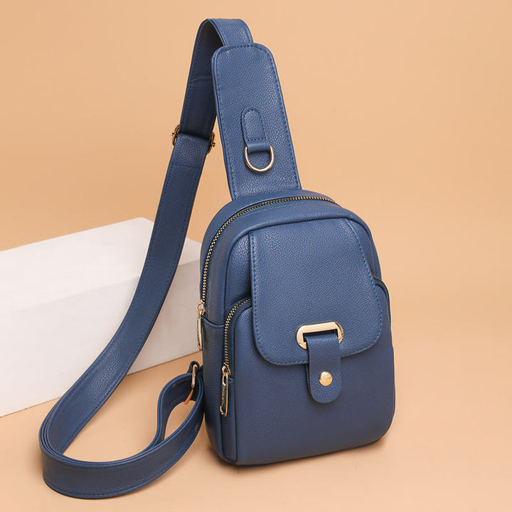 Schultertasche für Damen, einfache Brusttasche für Outdoor-Sportarten, Radfahren