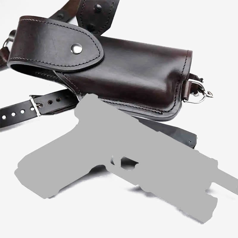 Steampunk Lederholster für Cosplay Crossbody Brust Achseltasche