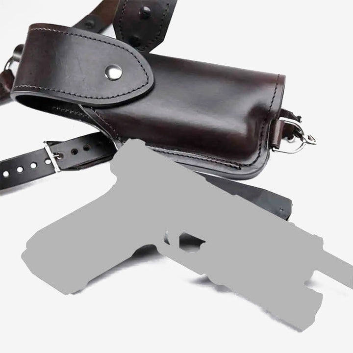 Steampunk Lederholster für Cosplay Crossbody Brust Achseltasche