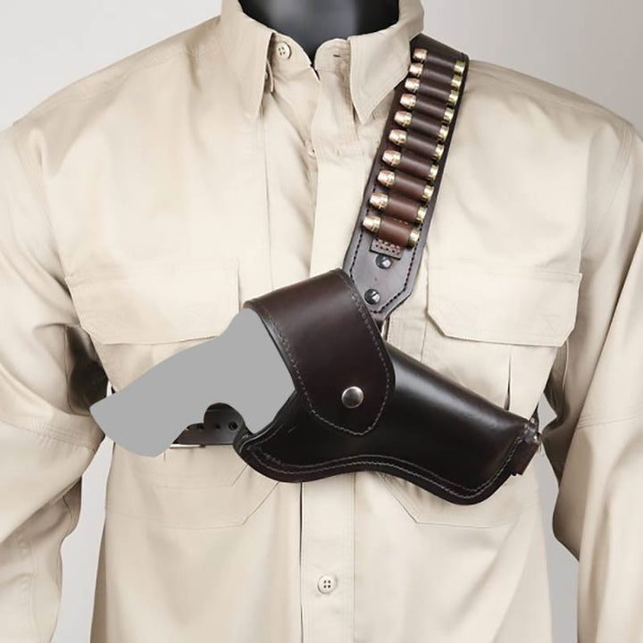 Steampunk Lederholster für Cosplay Crossbody Brust Achseltasche