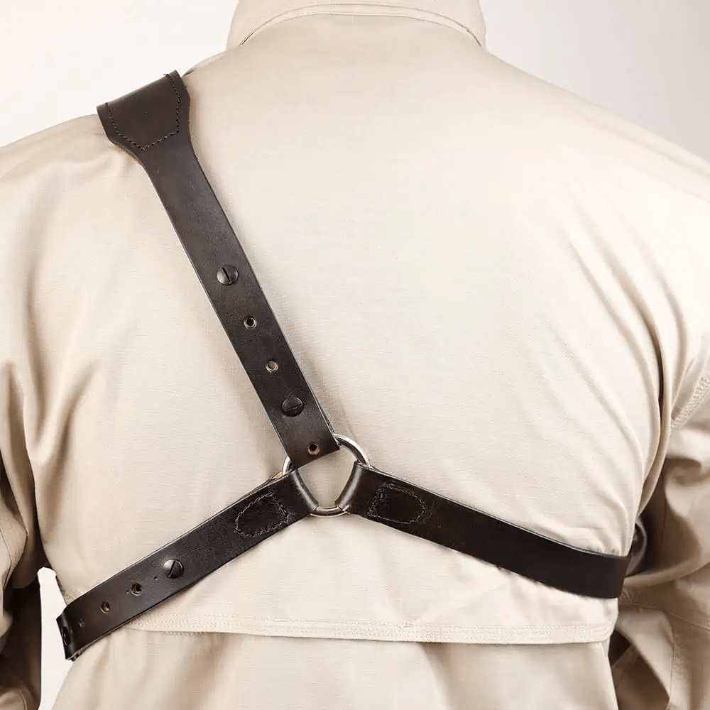 Steampunk Lederholster für Cosplay Crossbody Brust Achseltasche