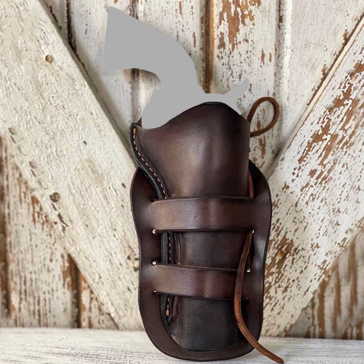 Frauen Männer Doppel Schleife Leder Holster Punk Mittelalterlichen Taille Beutel
