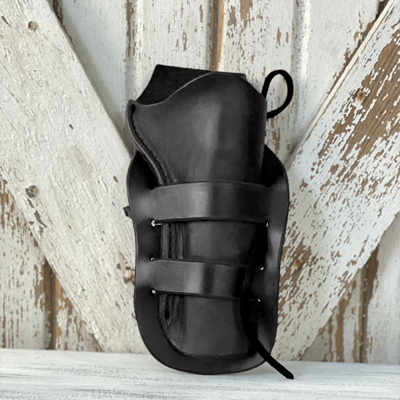 Frauen Männer Doppel Schleife Leder Holster Punk Mittelalterlichen Taille Beutel